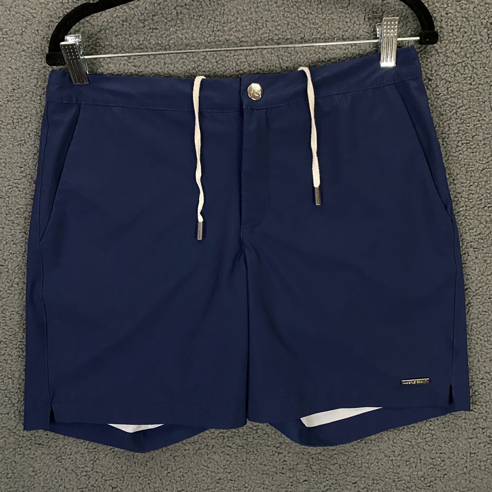 Argyle Grant Swim Shorts Mens 32 Blue Mesh Lined Drawstring Trunks Pool Beach